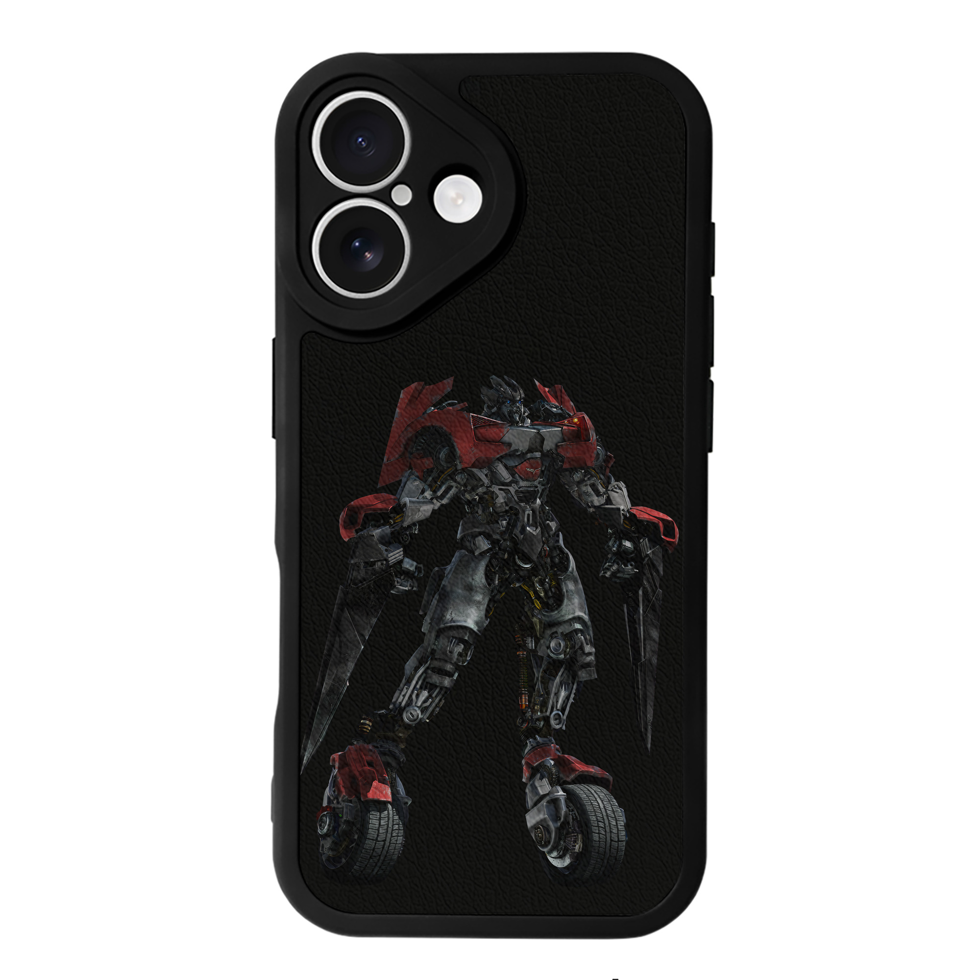 （画像用） Transformers トランスフォーマー 【iPhone 16シリーズ対応】シリコンスマホケース（レザー調） 材質：シリコン